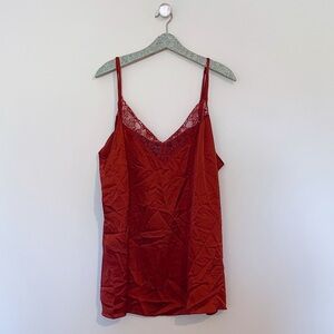 City Chic Flaunt It Cami Rust Orange